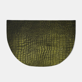 Luxurious dark crocodile skin texture. doormat