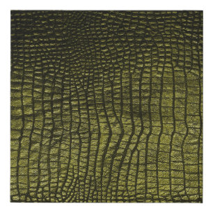 Luxurious dark crocodile skin texture. faux canvas print