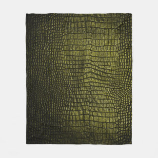 Luxurious dark crocodile skin texture. fleece blanket