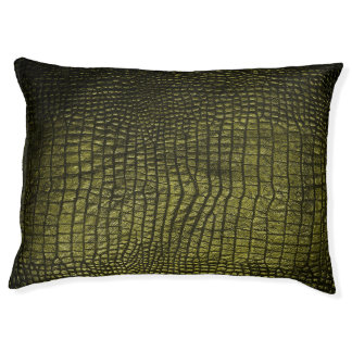 Luxurious dark crocodile skin texture. pet bed