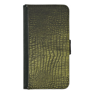 Luxurious dark crocodile skin texture. samsung galaxy s5 wallet case