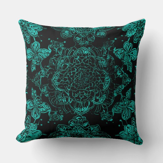 Luxurious Designer Accent for Your Living Space Throw Pillow (Front)