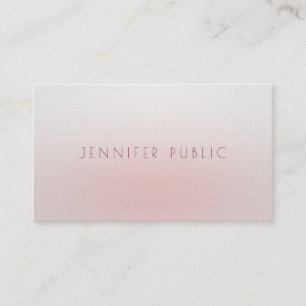 Luxurious Elegant Minimalist Template Modern Linen Business Card