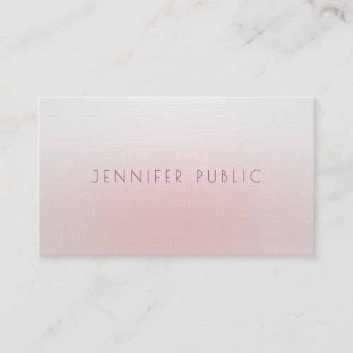 Luxurious Elegant Minimalist Template Modern Linen Business Card