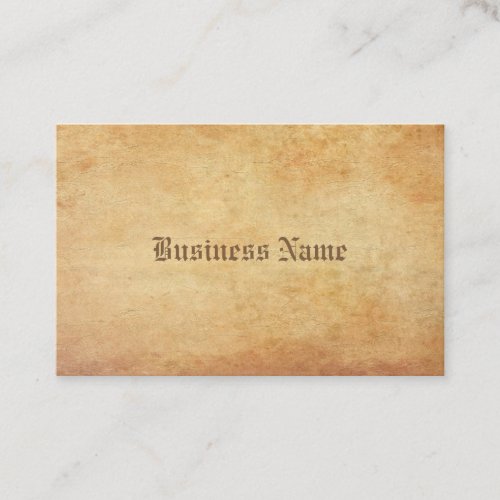 Luxurious Elegant Nostalgic Old Paper Look Cool Business Card