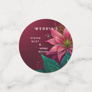 Luxurious Floral Wedding Invitation Suite Confetti