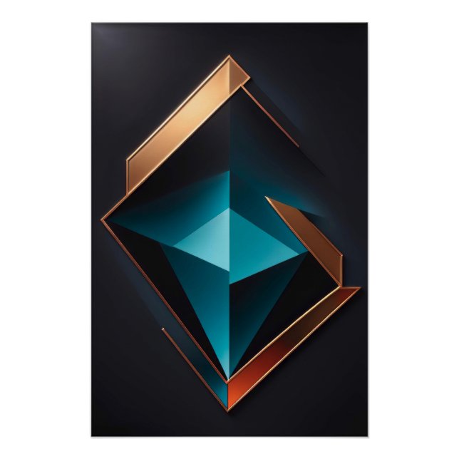 Luxurious Geometry: The Sparkle of the Future in A Poster (Front)