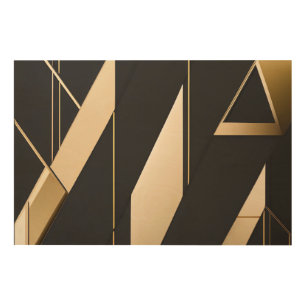 Luxurious Geometry Wood Wall Art