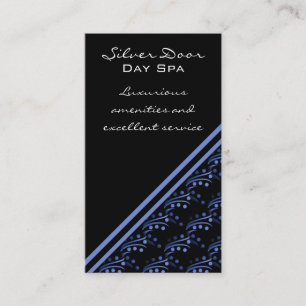 Luxurious Glam Business Card, Blue Card