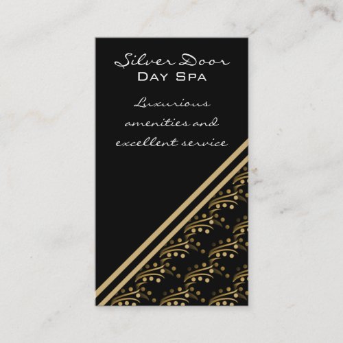 Luxurious Glam Business Card, Golden Beige