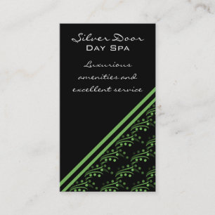 Luxurious Glam Business Card, Mint Green Card