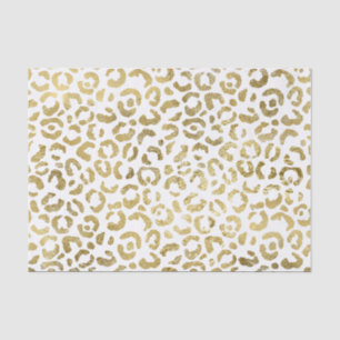 Luxurious Glam Gold Leopard Print Tissue Paper
