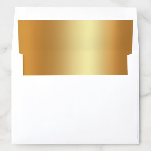 Luxurious Glamour Gold Golden Template Modern Envelope Liner