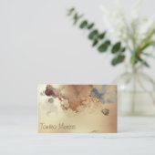Luxurious Gold Abstract Business Card (Standing Front)