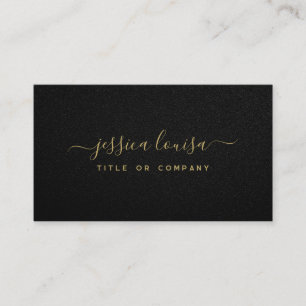 Luxurious Gold & Black Business Card