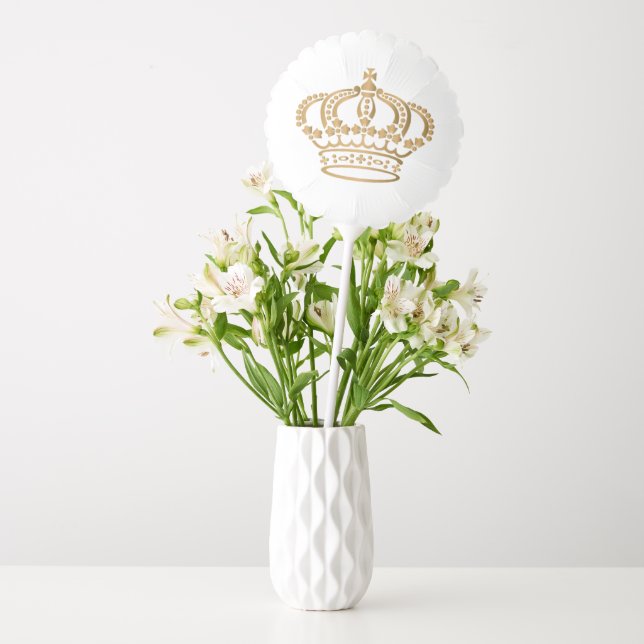 Luxurious Gold Crown Balloon (Vase)