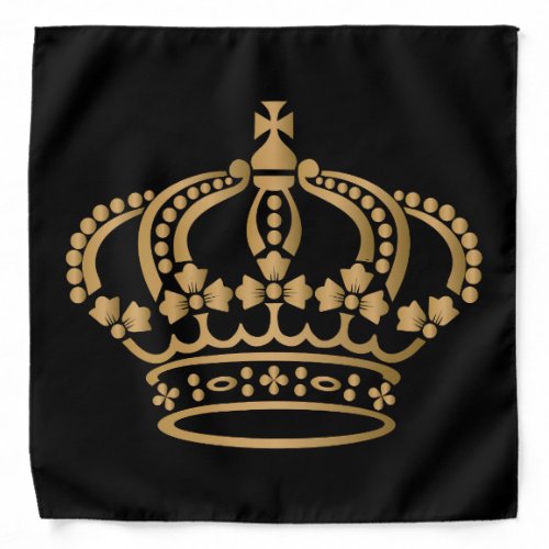 Luxurious Gold Crown Bandana