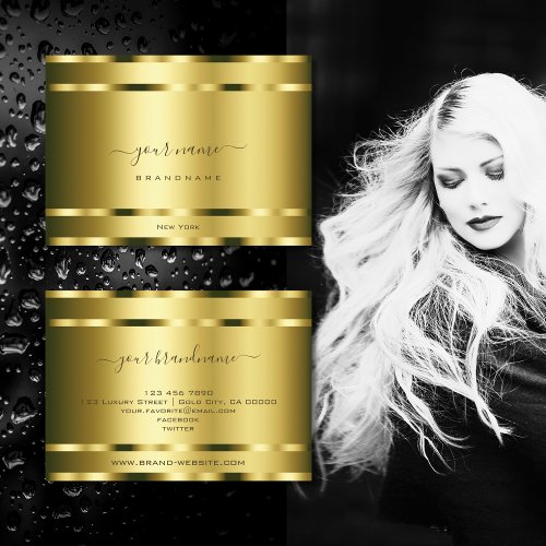 Luxurious Gold Effect Professional and Noble Business Card