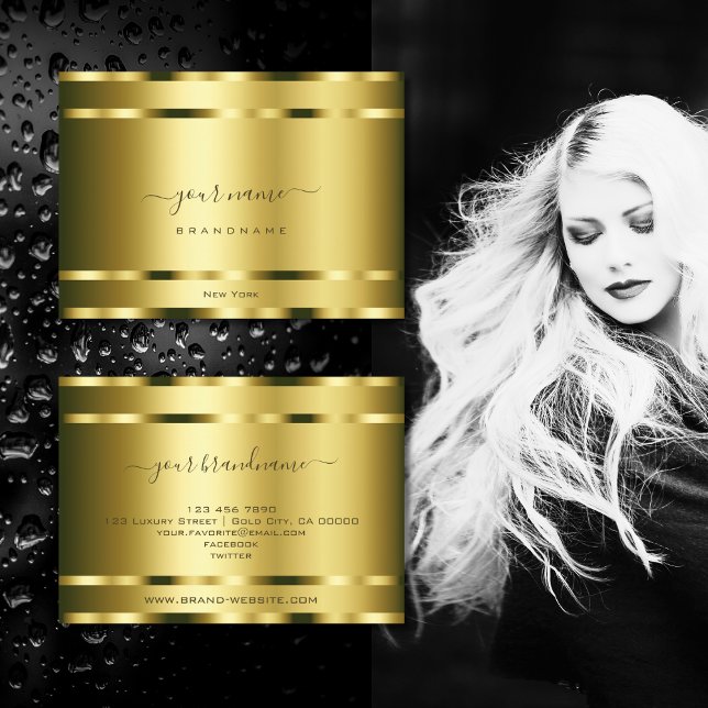 Luxurious Gold Effect Professional and Noble Business Card (Creator Uploaded)