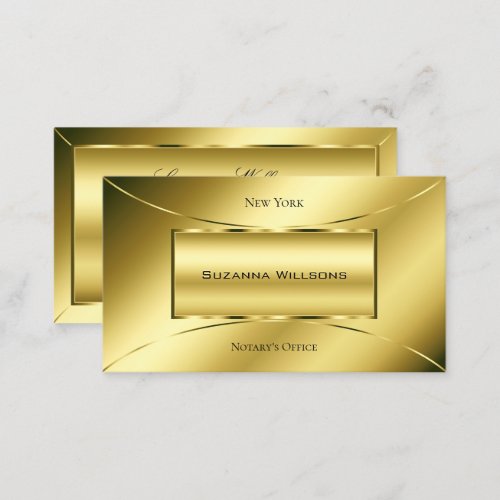 Luxurious Gold Effects Chic Decorate Professional Business Card