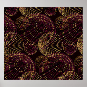 Luxurious Gold Geometric Print