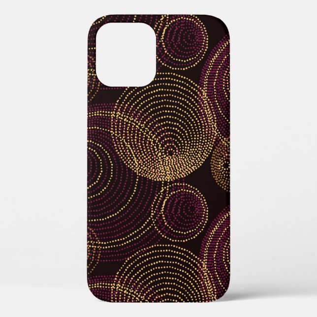 Luxurious Gold Geometric Print Case-Mate iPhone Case (Back)