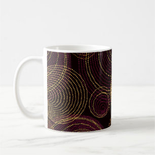 Luxurious Gold Geometric Print Coffee Mug