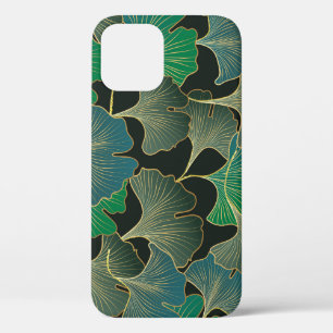 Luxurious gold Ginkgo, vintage art. iPhone 12 Case