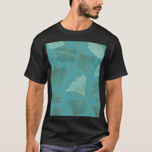 Luxurious gold Ginkgo, vintage wallpaper. T-Shirt