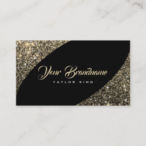 Luxurious Gold Glitter Outstanding Extravagant Business Card