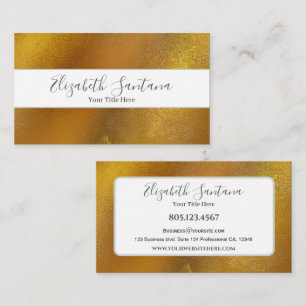 Luxurious Gold Leaf Business Card