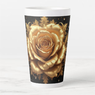 Luxurious Gold Rose Latte Mug