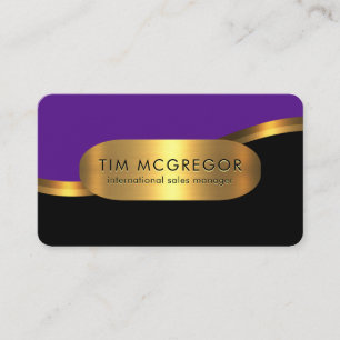 Luxurious Gold Wave Layers Boutique Business Card