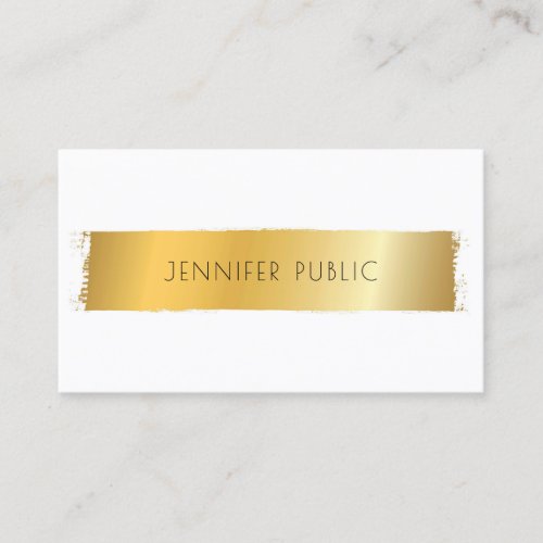 Luxurious Gold White Modern Professional Template Business Card