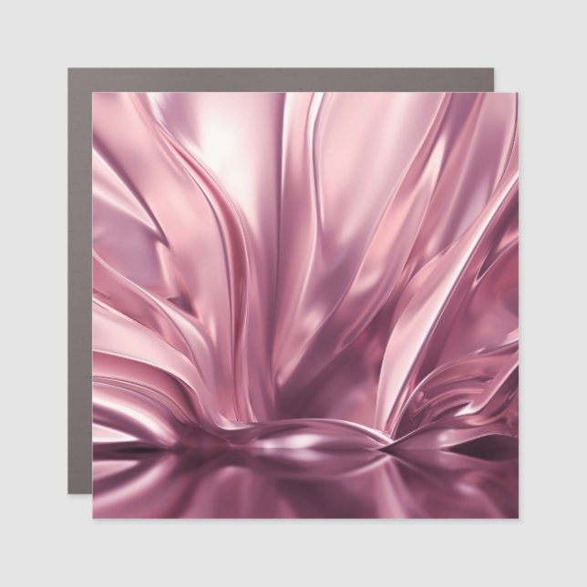 Luxurious Golden 3D Illustration Background Car Magnet (Front)