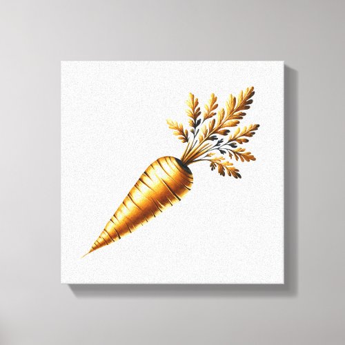 Luxurious golden carrot canvas print