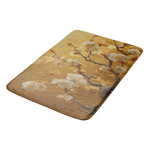 Luxurious Golden Dawn Opulent Far East Inspired Bath Mat