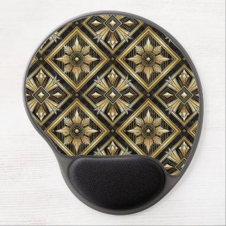 Luxurious Golden Geometric 1920's Dimond Art Deco