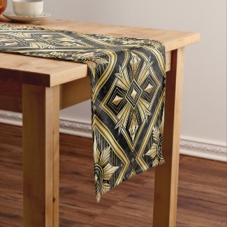 Luxurious Golden Geometric 1920's Dimond Art Deco 