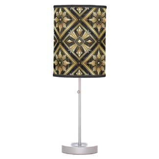 Luxurious Golden Geometric 1920's Dimond Art Deco 
