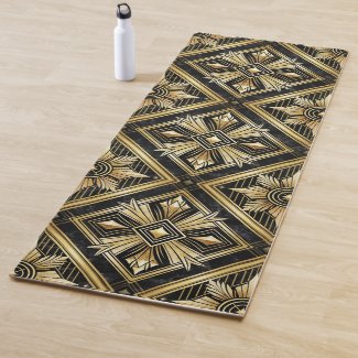 Luxurious Golden Geometric 1920's Dimond Art Deco 
