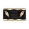Luxurious golden ink pen feather 