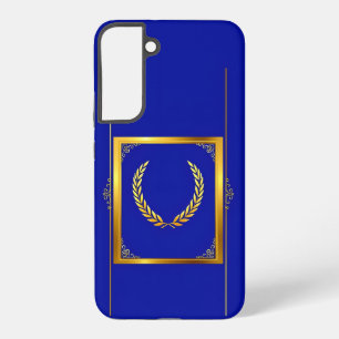 Luxurious Golden Laurel in Rectangular Frame Samsung Galaxy S22+ Case