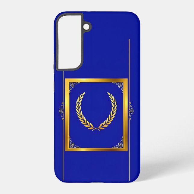 Luxurious Golden Laurel in Rectangular Frame Samsung Galaxy Case (Back)