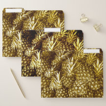 Luxurious golden pineapples
