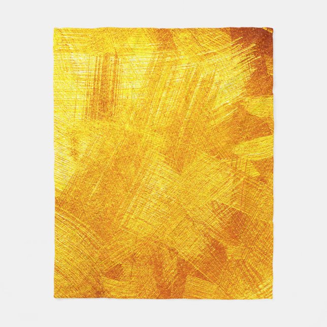 Luxurious golden texture, abstract background. fleece blanket (Front)
