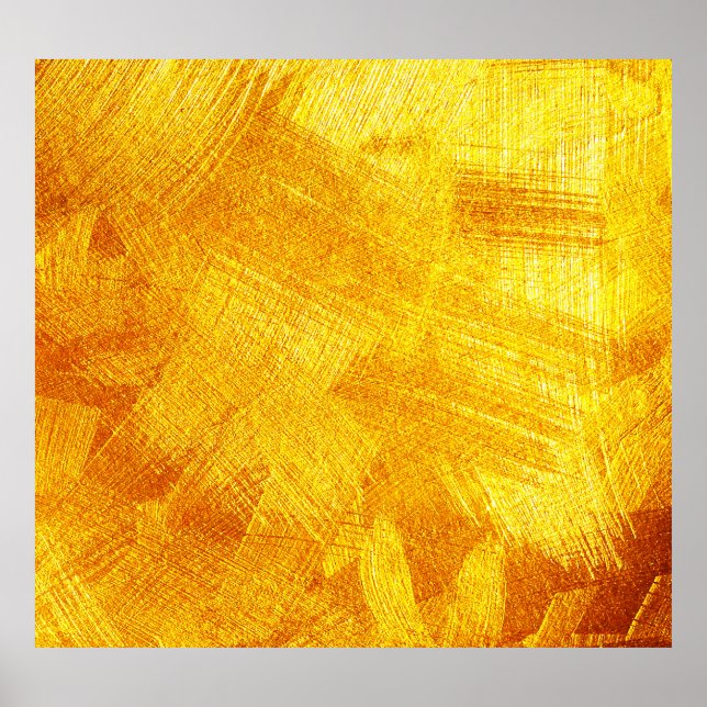 Luxurious golden texture, abstract background. poster (Front)