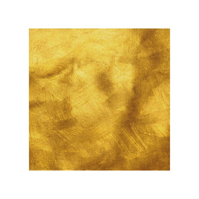 Luxurious Golden Texture Design Wood Wall Art (Front)