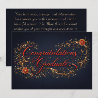Luxurious Graduation Card 