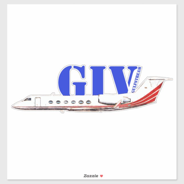 Luxurious Gulfstream IV Private Jet  Sticker (Sheet)
